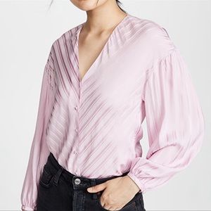 NWT Joie Cadmar Button Down Blouse in Fleur D-Isle Small